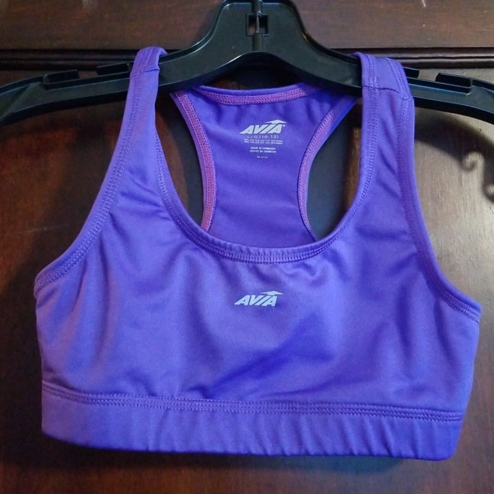 Purple Racerback Sports Bra
